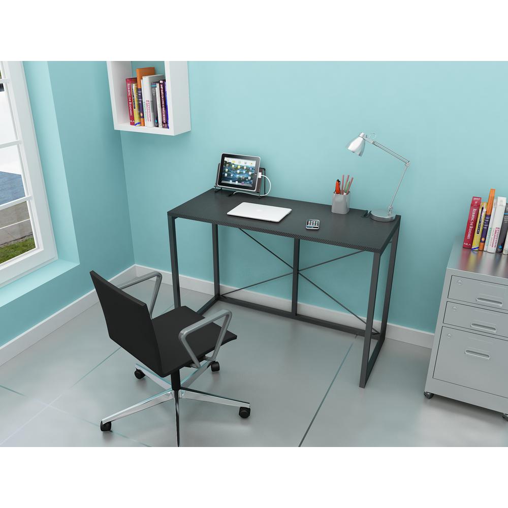 UPC 031742358142 product image for Atlantic Desks Tech Desk in Black 36835814B | upcitemdb.com
