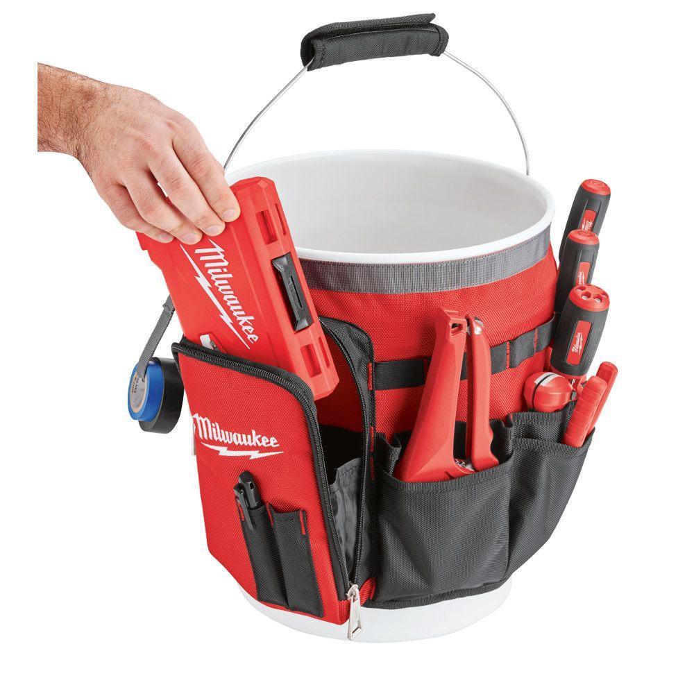 Bucket Organizer Utility Garage Tools Bag 32 Pocket Heavy Duty Storage Tote 45242479580 | eBay