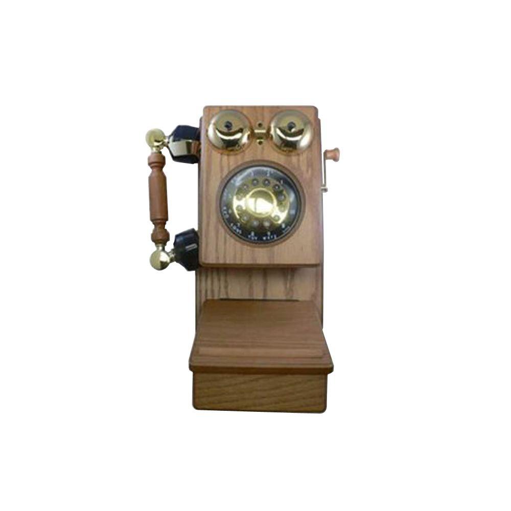 Golden Eagle Country Wood Corded Phone OakGOLDGEE8705K The Home