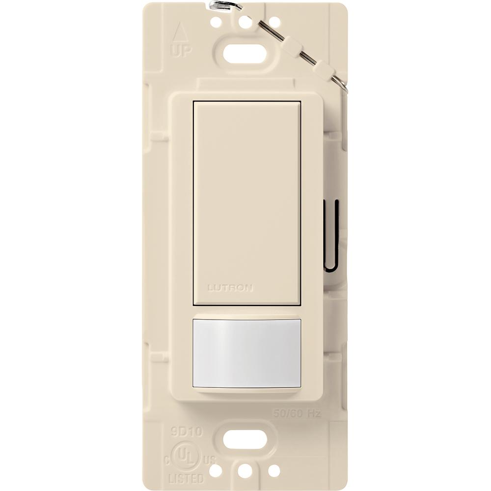 Lutron Maestro Motion Sensor switch, 2Amp, SinglePole, Light Almond