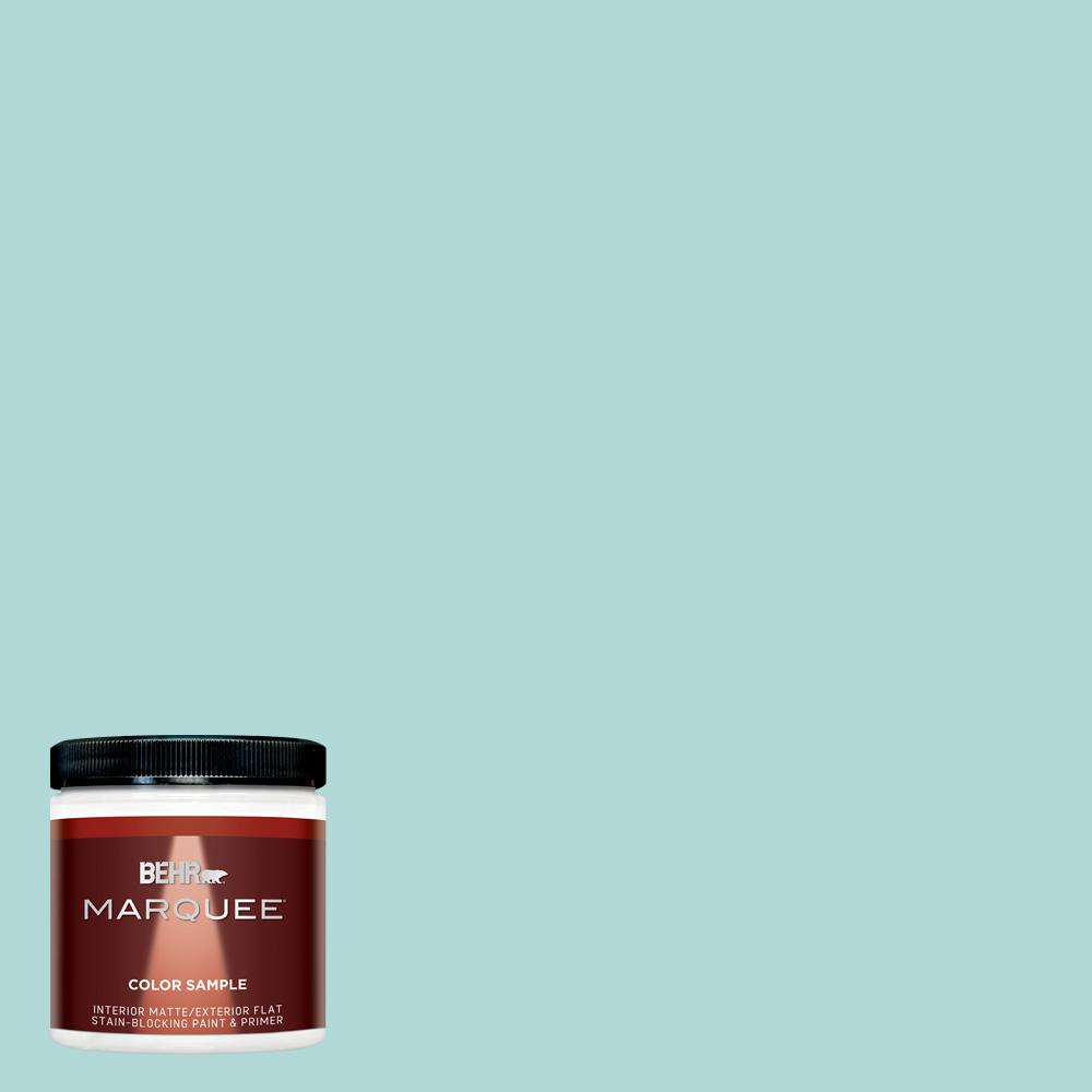 Behr Marquee 8 Oz T12 19 Sugar Pool Matte Interior Exterior Paint And Primer In One Sample