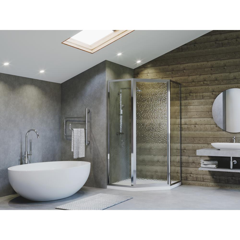 Coastal Shower Doors Legend 54 In X 70 In Framed Neo Angle Swing