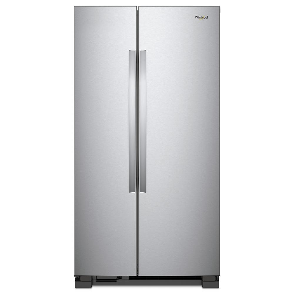 Whirlpool 25 cu. ft. Side by Side Refrigerator in Monochromatic Whirlpool Side By Side Stainless Steel Refrigerator