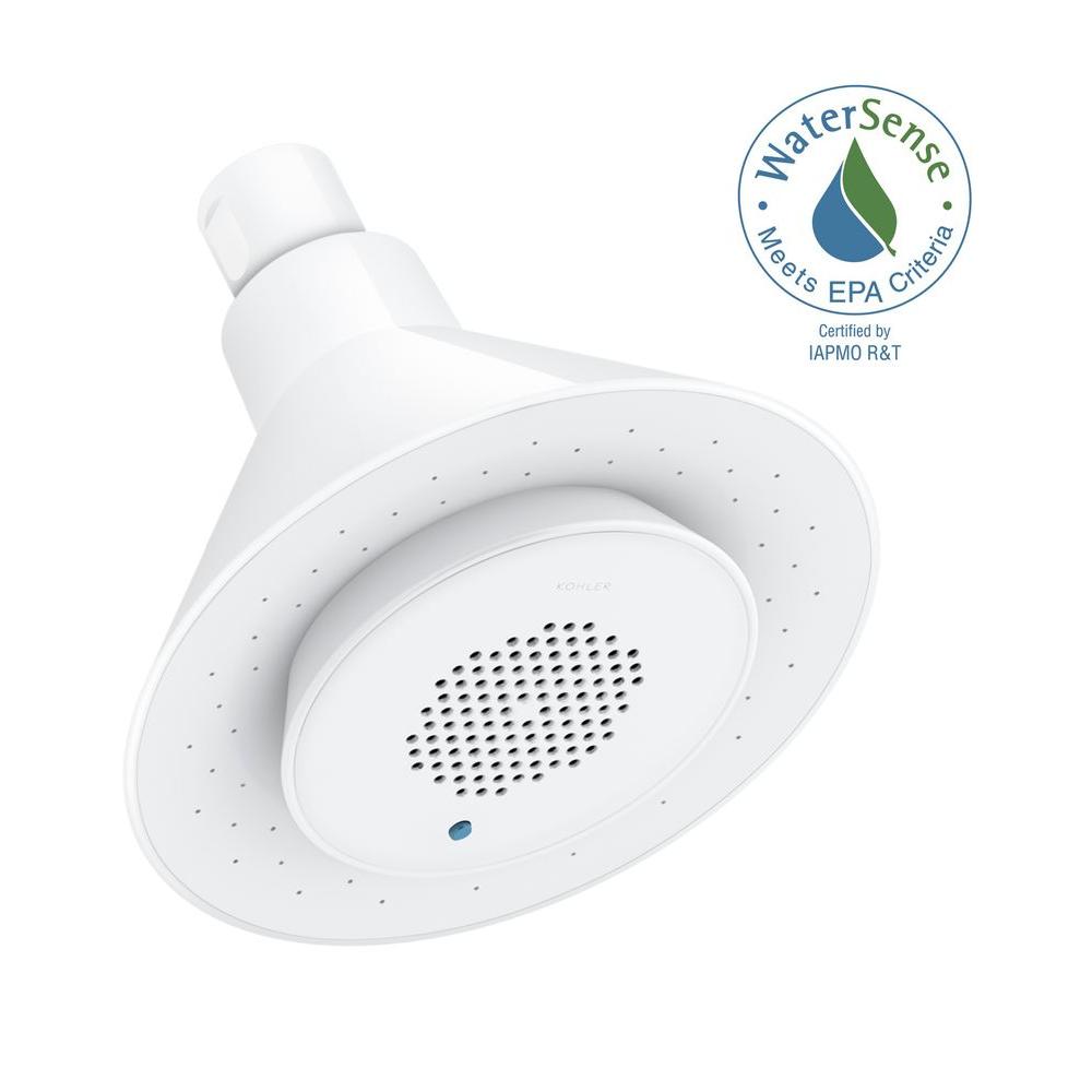 Kohler Moxie 1 Spray Single Function 5 In Showerhead White K Kohler Moxie 1 Spray Single Function 5 In Showerhead White