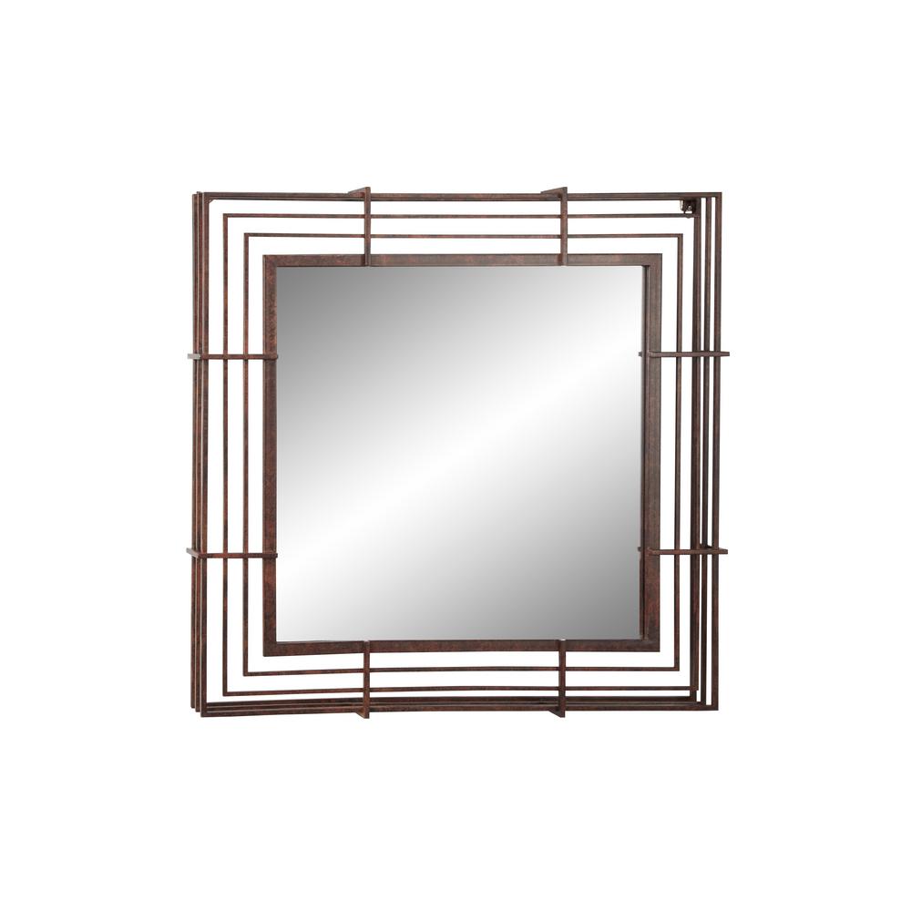 Litton Lane Square Industrial Wrought Iron Textured Bronze Wall Wrought Iron Textured Bronze