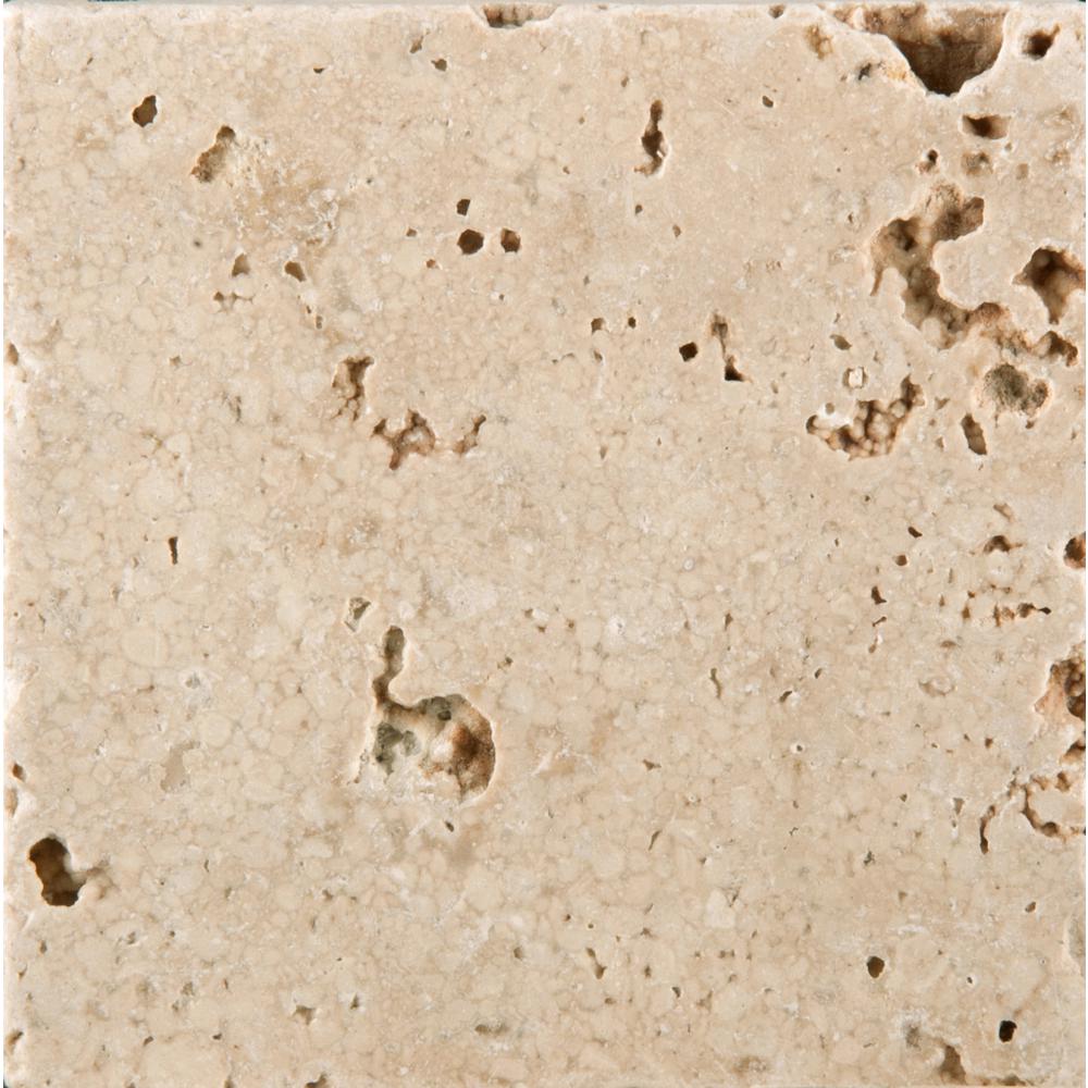 4x4 Outdoor Patio Travertine Tile Natural Stone The Trav Vino Tumbled Cream 3 86 In X Travertine Wall Tile