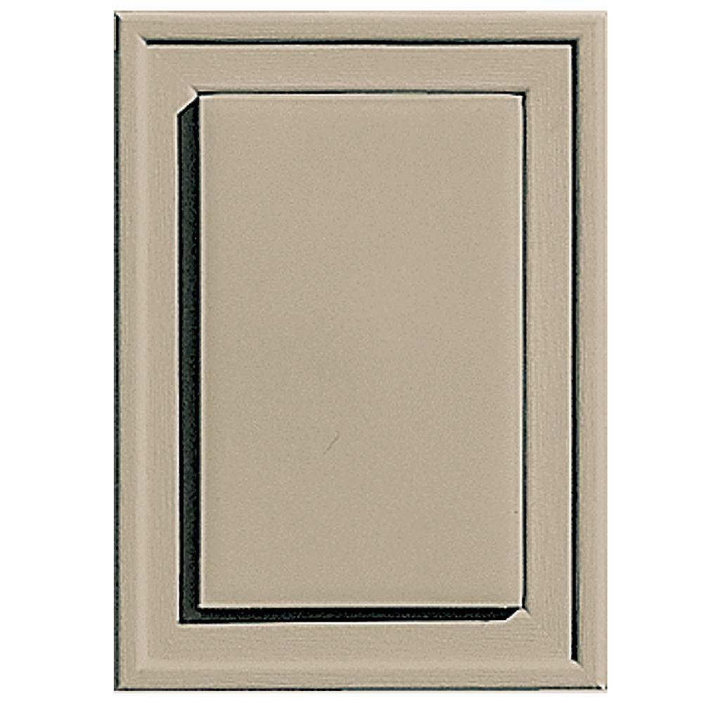 Builders Edge 4.5 in. x 6.3125 in. 085 Clay Raised Mini Mounting Block