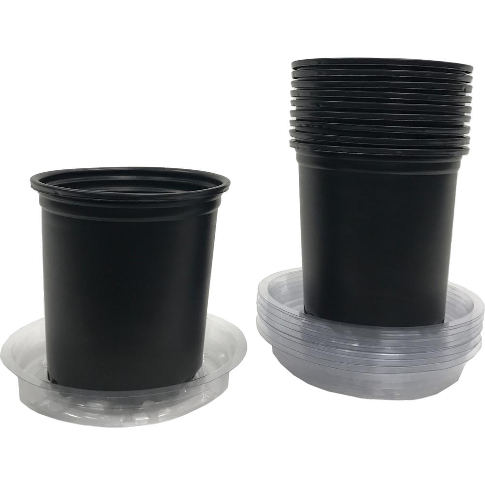 Viagrow 1/2 Gal. Nursery Pots with Saucers (10Pack)VHPP5010KIT The
