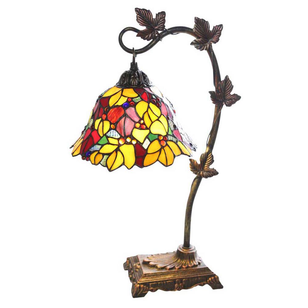 River Of Goods 23 In Red Indoor Table Lamp With Stained Gl Fl Shade River Of Goods 23 In Red Indoor Table Lamp With Stained Gl Fl Shade