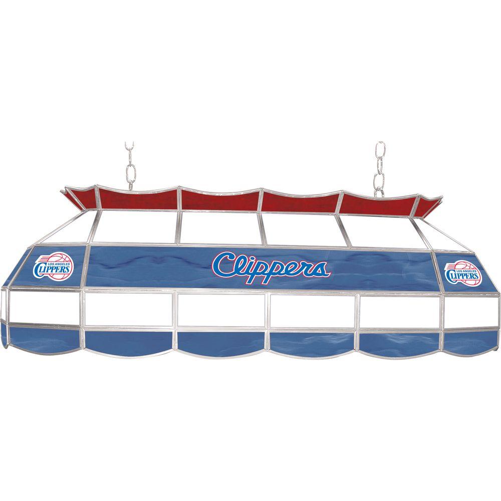 NBA Los Angeles Clippers NBA 3-Light Stained Glass Hanging ...