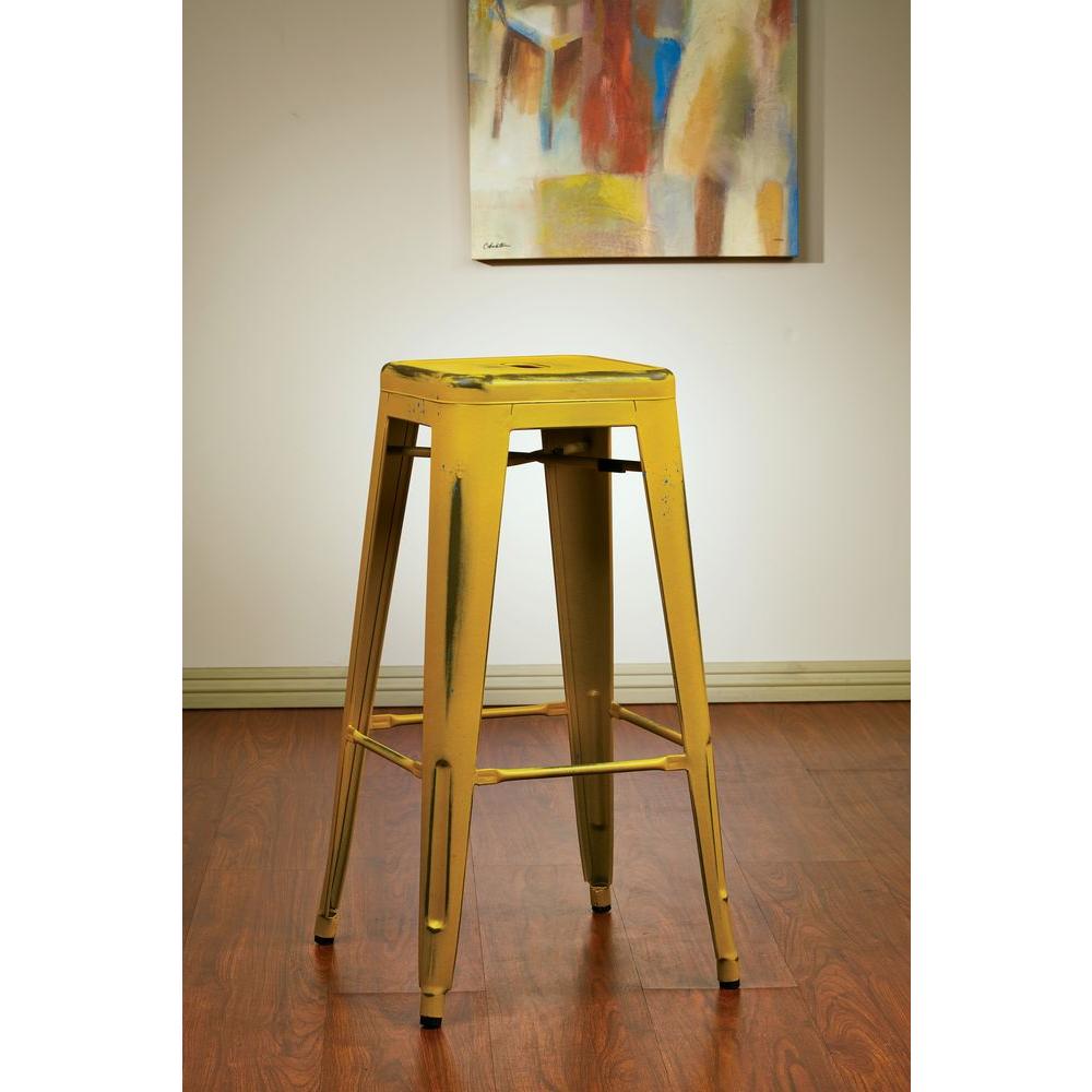 Osp Home Furnishings Bristow 30 In Antique Yellow Bar Stool Set Of Osp Home Furnishings Bristow 30 In Antique Yellow Bar Stool Set Of 2
