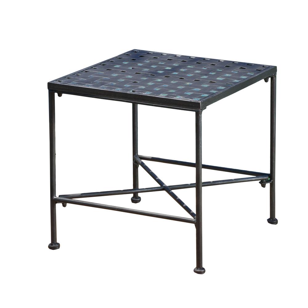 small metal outdoor end tables