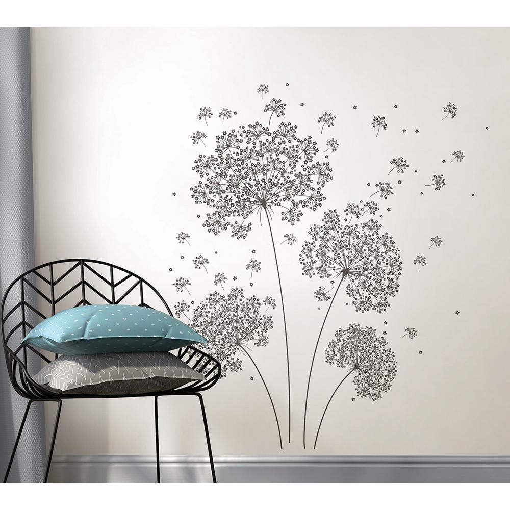 WallPOPs 39 in x 17 25 in Dandelion Breeze Wall  Decal  