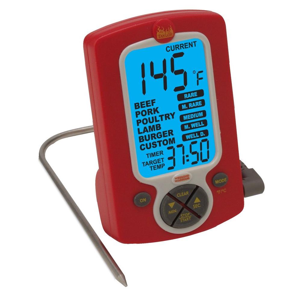 Taylor Weekend Warrior Remote Probe Cooking Thermometer808N4L The