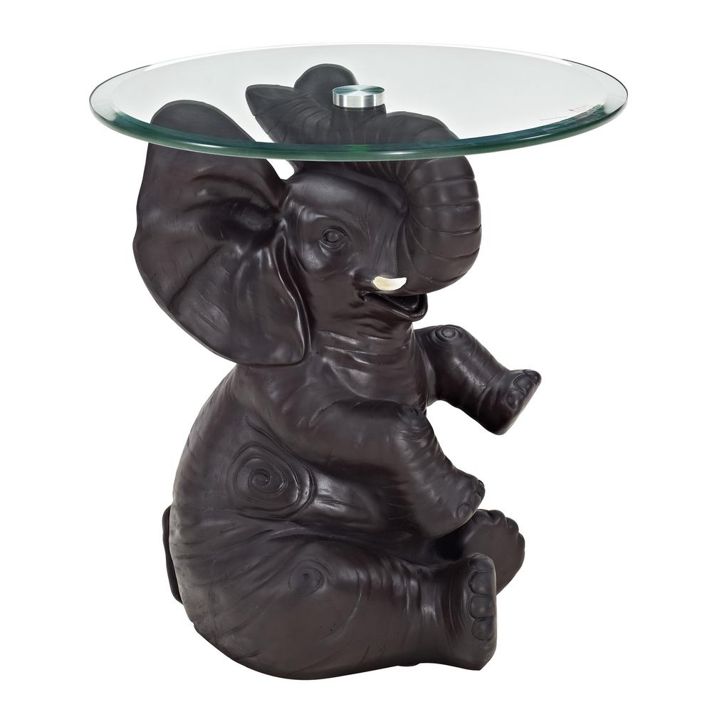 Ernie Elephant Side Table Ships In 2 Cartons