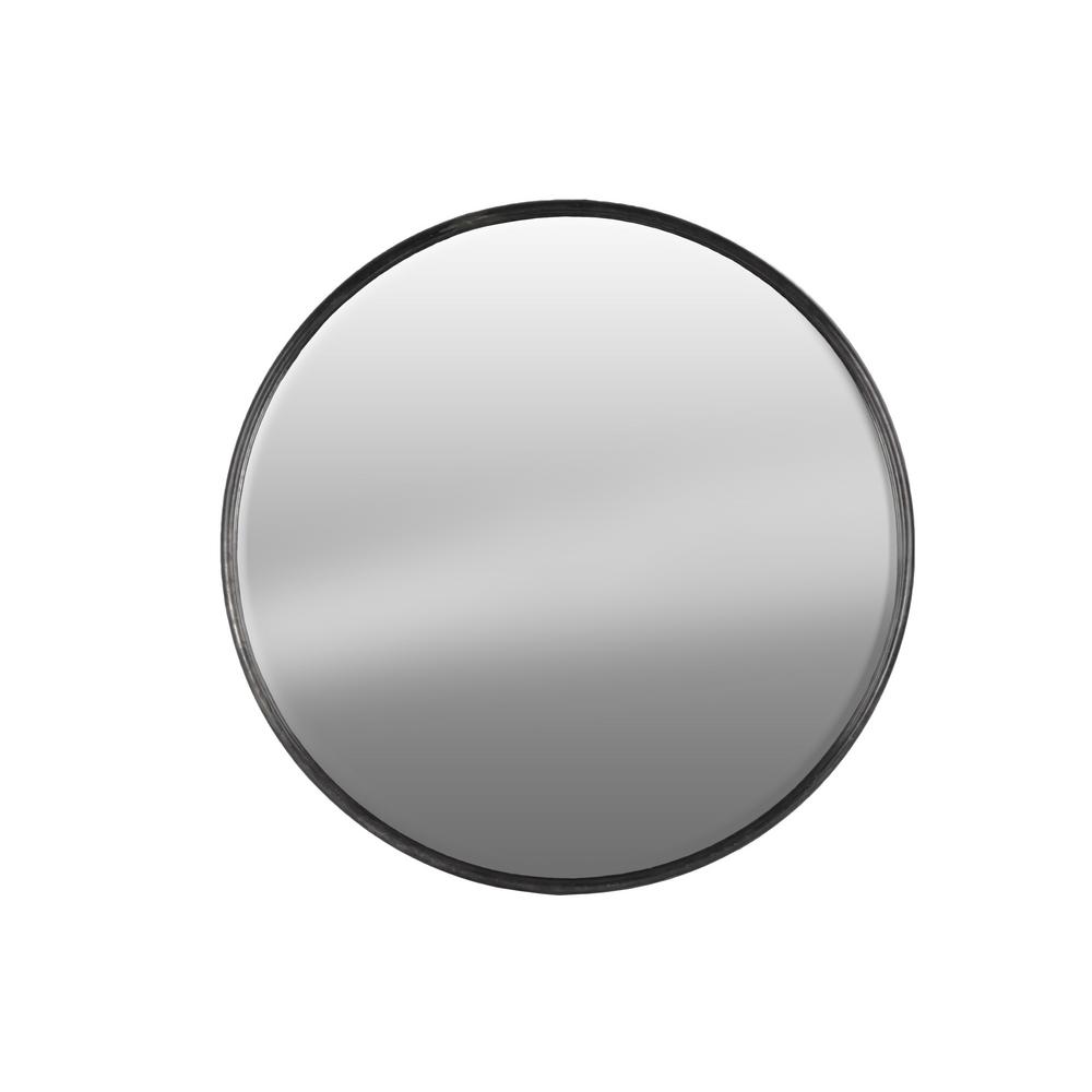 Urban Trends Collection Round Gray Tarnished Wall Mirror37514 The