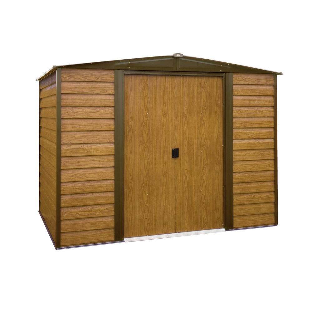 newport arrow newport 8 ft. x 6 ft. steel shed chemainus