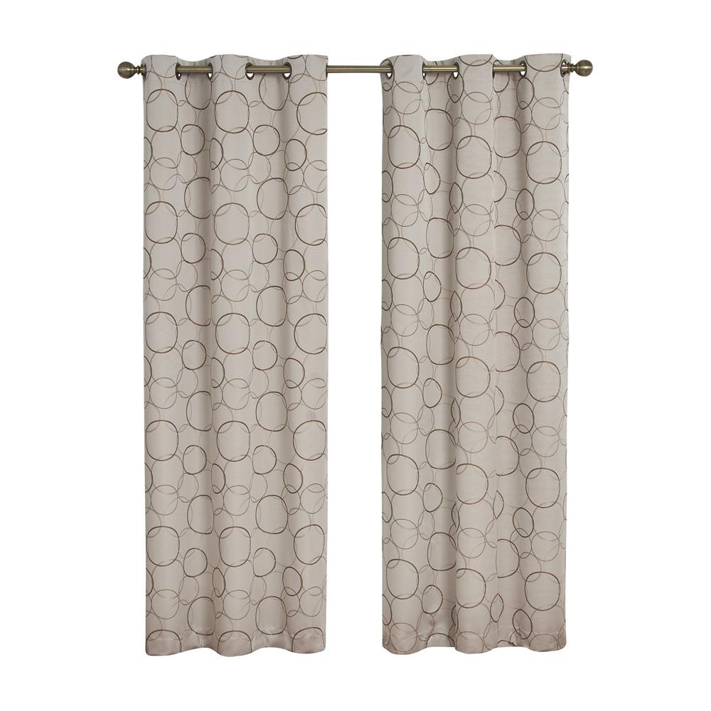 Eclipse Meridian Blackout Linen Curtain Panel, 95 in. Length