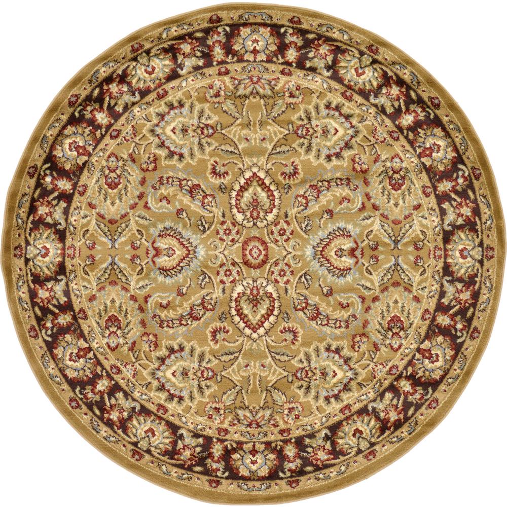 nuLOOM Trellis Tan 6 ft. x 6 ft. Round Area RugMTVS27A606R The Home