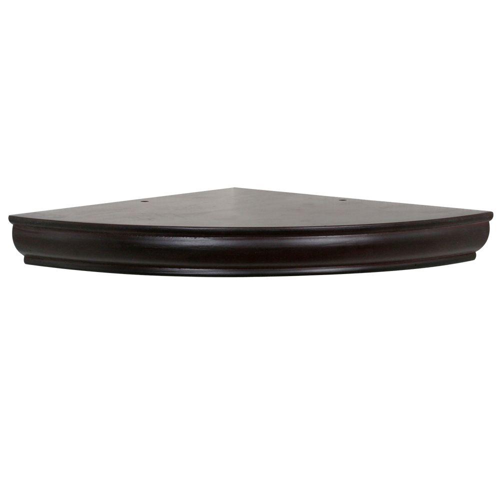 Home Decorators Collection 12 in. x 13/4 in. H Espresso Floating