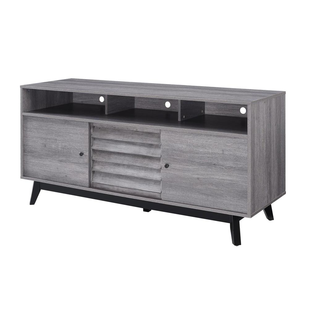 Ameriwood Home Gammon Gray 60 In Tv Stand Hd23469 The