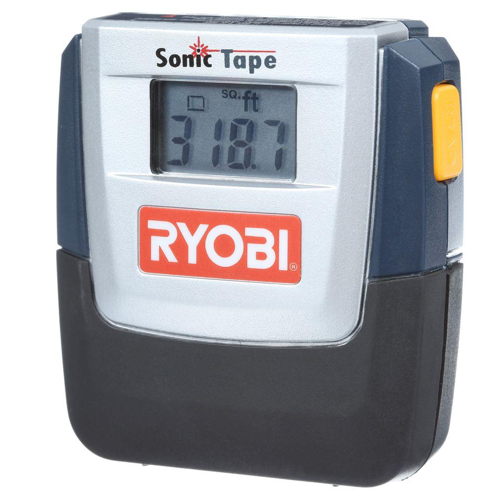 Ryobi 30 ft. Sonic Distance Tape Measure with Laser Pointer by Ryobi