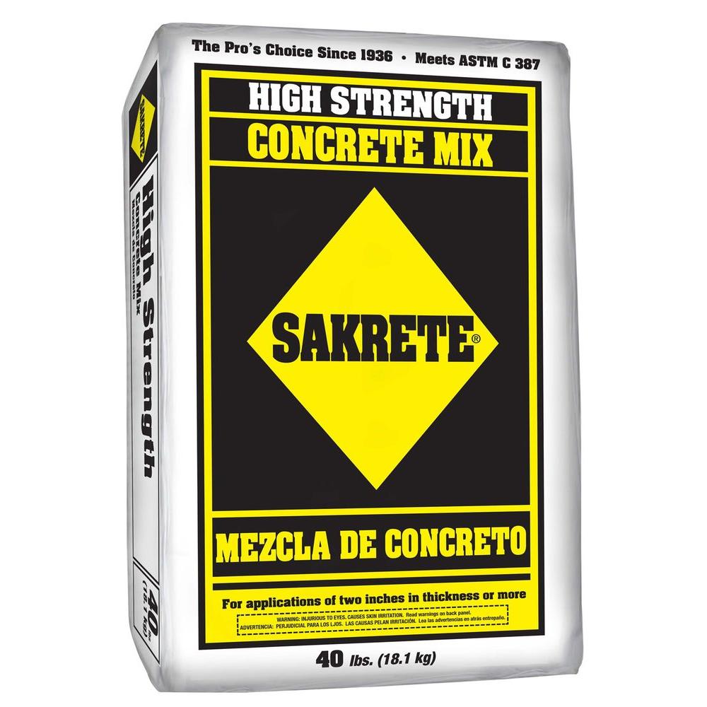 SAKRETE 40 lb. Gray Concrete Mix65201030 The Home Depot