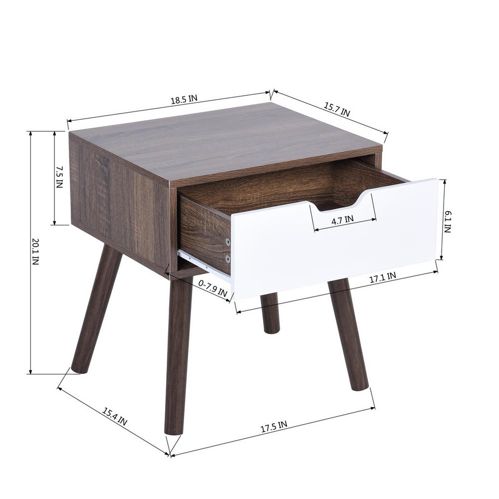 Furniturer Gessey Side End Coffee Table With Rectangle Mdf Top Metal Leg In Wooden Effect Painting Dark The Home Depot - Coffee Tables Walnut Effect Furniturer Gessey Side End Coffee Table With Rectangle Mdf Top Metal Leg In Wooden Effect Painting Dark The Home Depot - Coffee Tables Walnut Effect