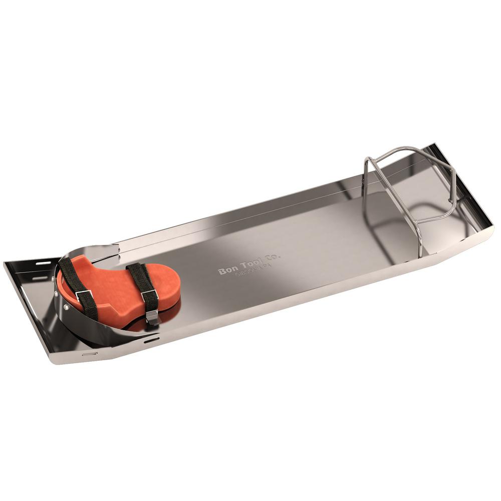 Bon Tool Stainless Steel TurnedUp Kneeboards with Knee Pads82145