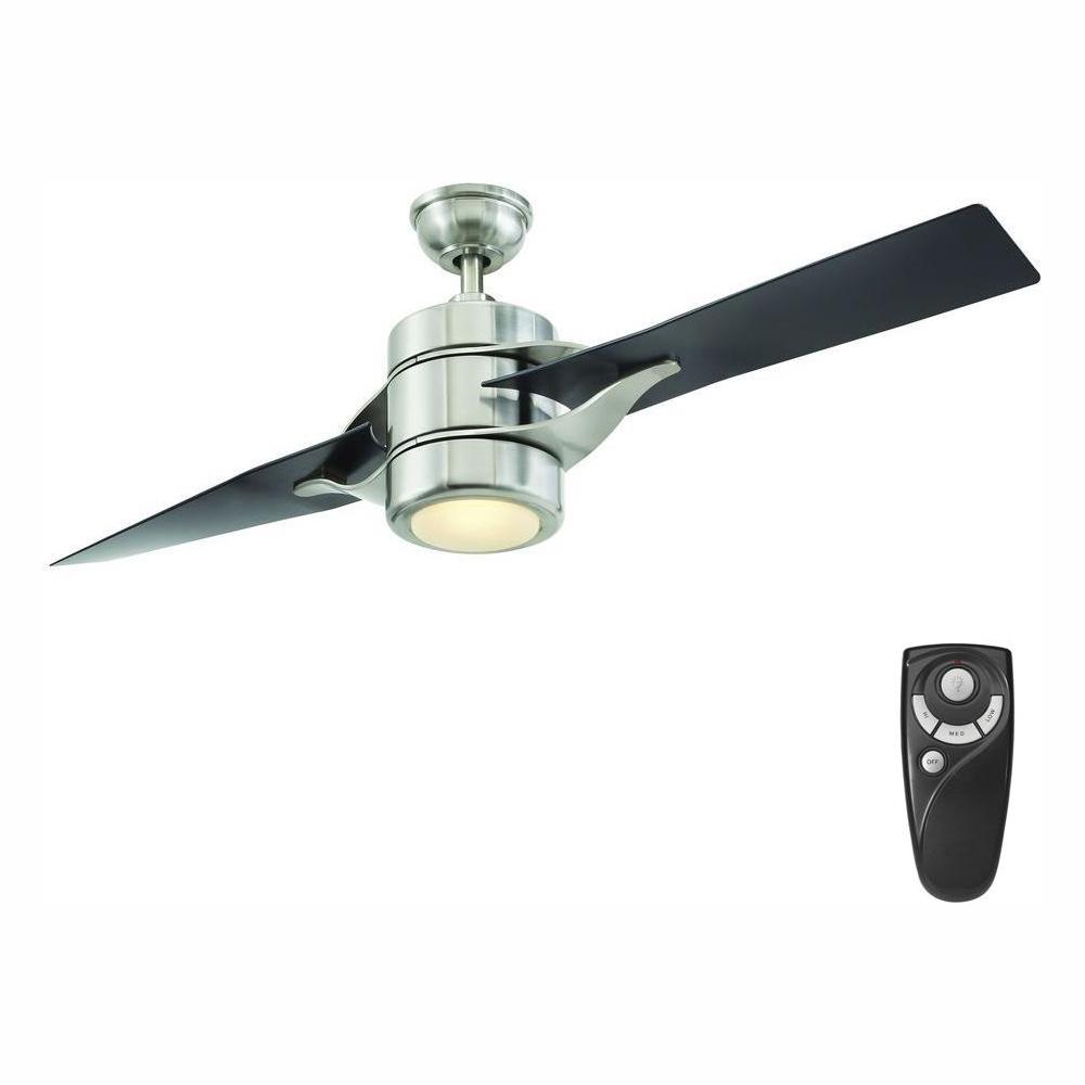 2 Blades Angled Mount Ceiling Fans Lighting The Home Depot