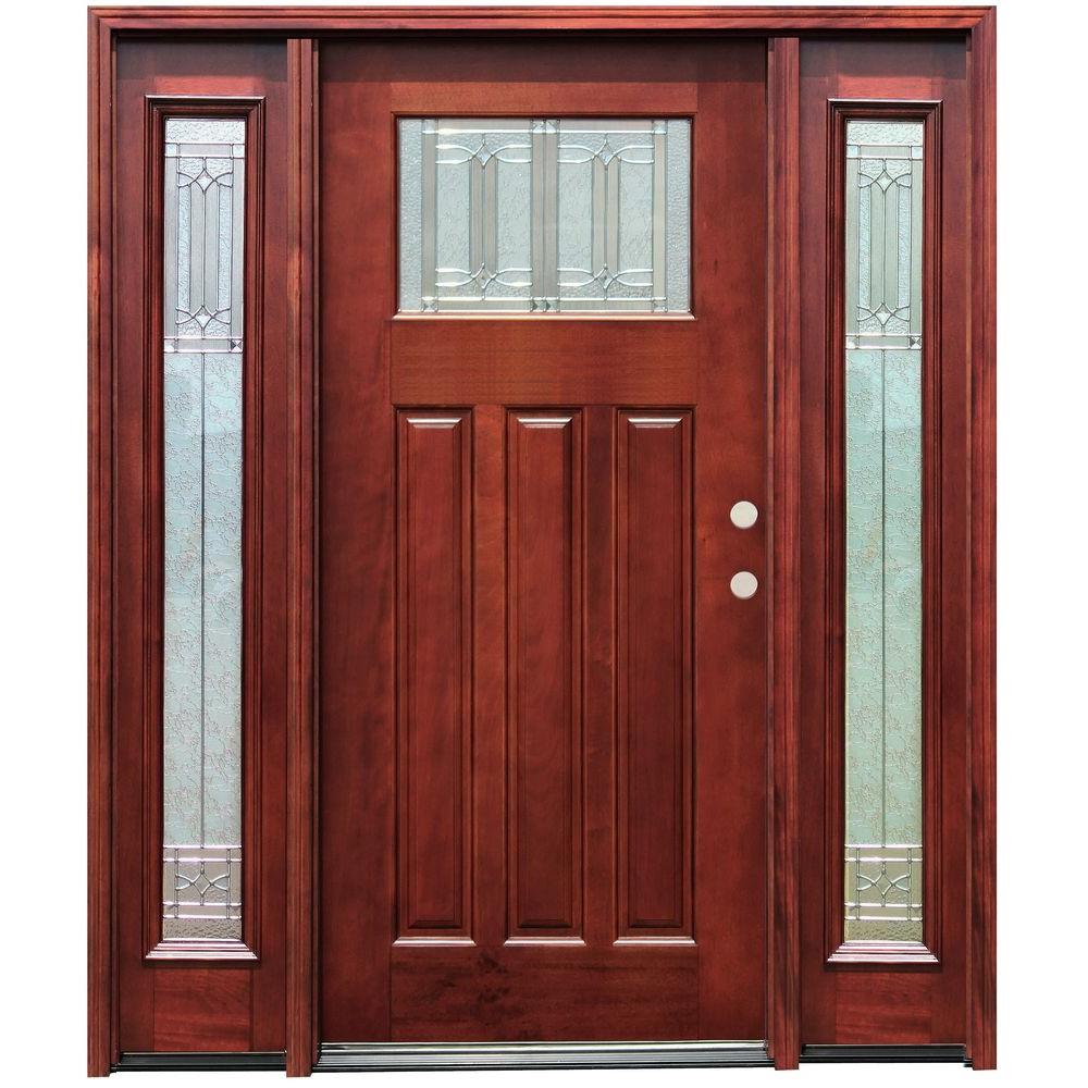 Pacific Entries 70 In X 80 In Diablo Craftsman 1 Lite Stained