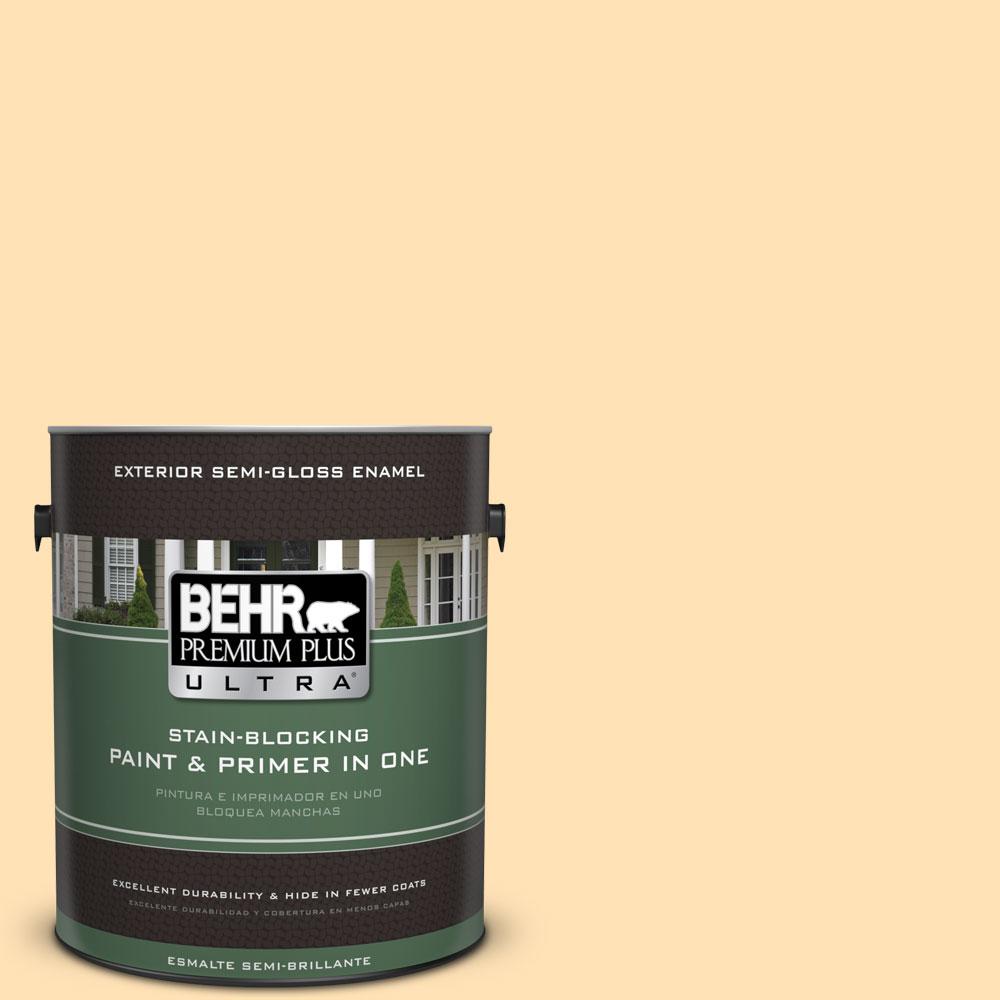 BEHR Premium Plus Ultra 1gal. P2502 Golden Nectar Semi BEHR Premium Plus Ultra 1gal. P2502 Golden Nectar Semi