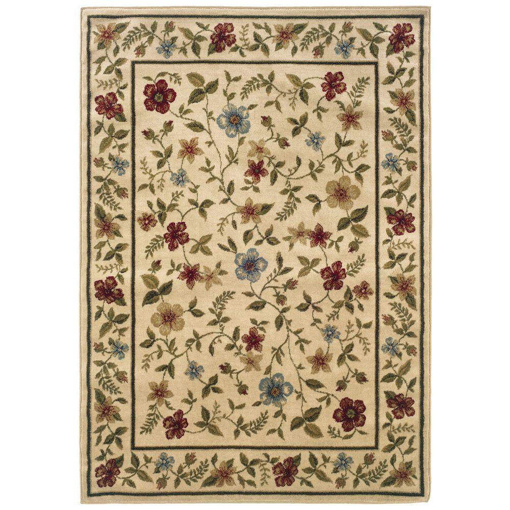 Oriental Weavers Evanston Gabriel Ivory 5 ft. x 7 ft. 3 in. Area Rug