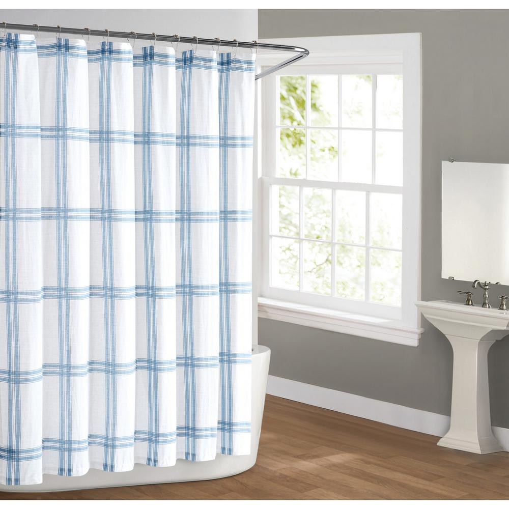 Plaid Shower Curtains Shower Accessories The Home Depot