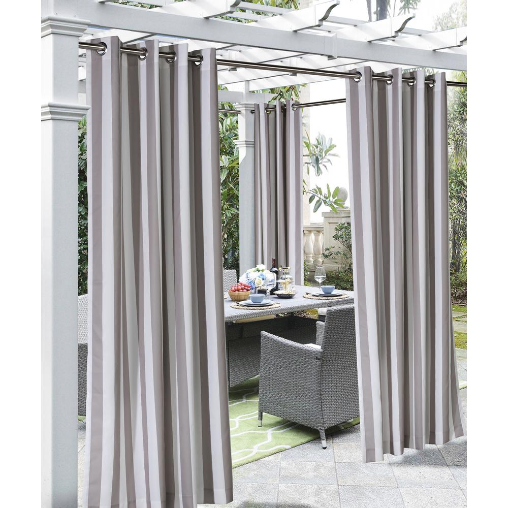 Coastal Stripe Taupe 50 In W X 96 In L Outdoor Light