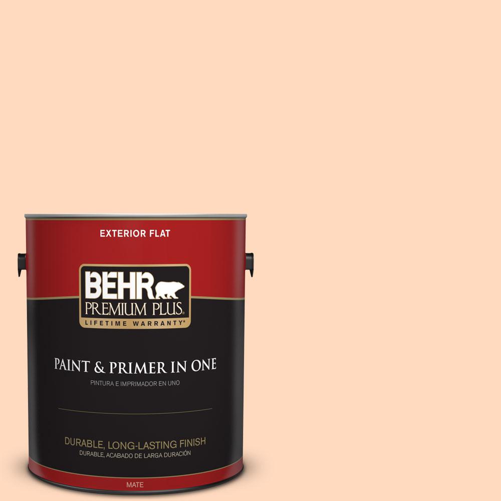 BEHR Premium Plus 1-gal. #P210-2 Citrus Delight Flat Exterior ...