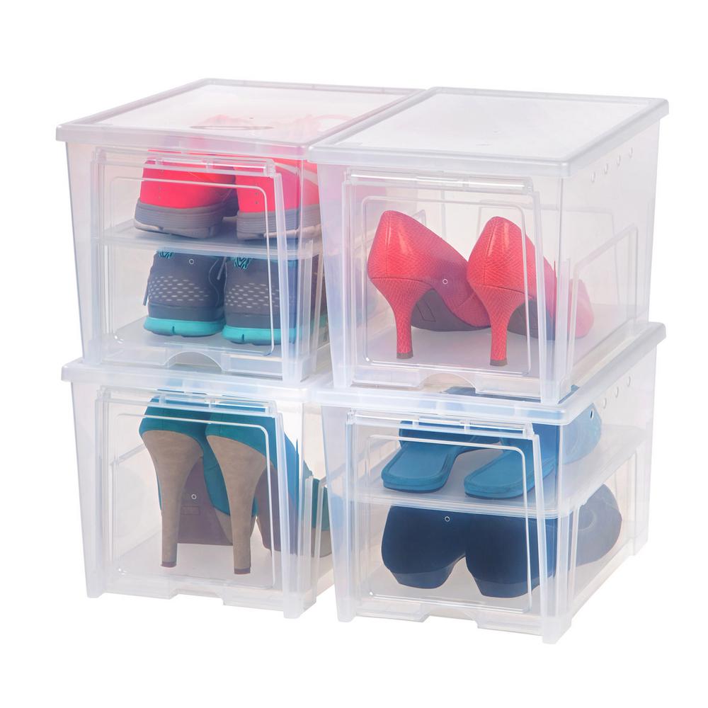 front entry stacking shoe box