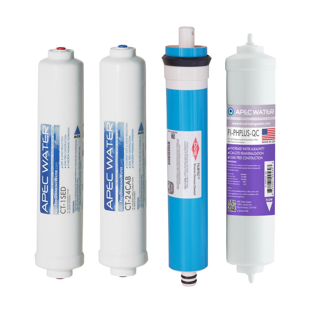 Apec Water Systems Complete Filter Set For Ultimate Ro Ctop Ph Apec Water Systems Complete Filter Set For Ultimate Ro Ctop Ph Countertop