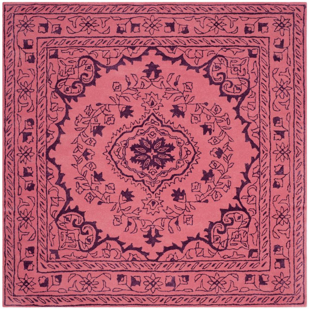 Safavieh Nantucket Pink/Multi 6 ft. x 6 ft. Square Area RugNAN141A6SQ