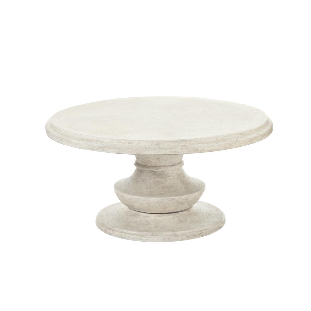 Hampton Bay Megan Round Terrafab Outdoor Coffee TableFGMEG36CFTBL