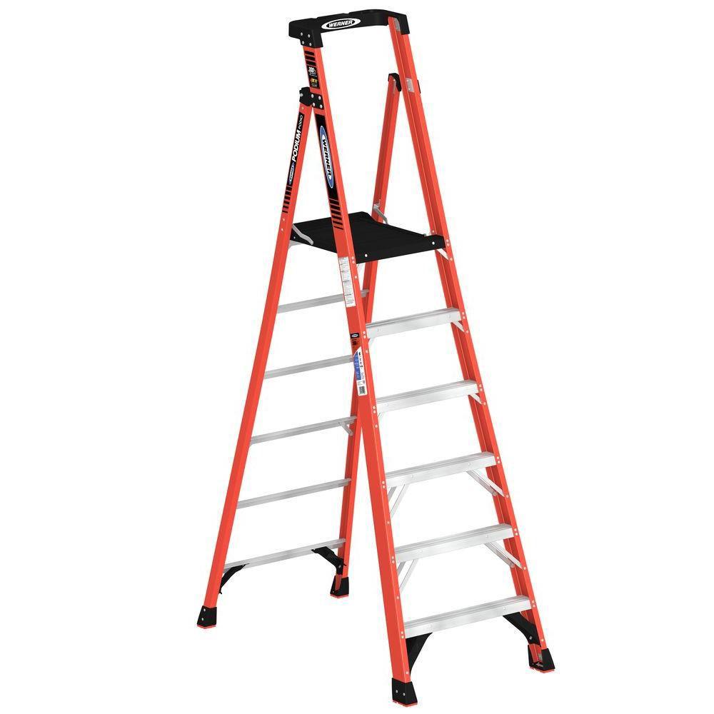 Werner 8 ft fiberglass ladder