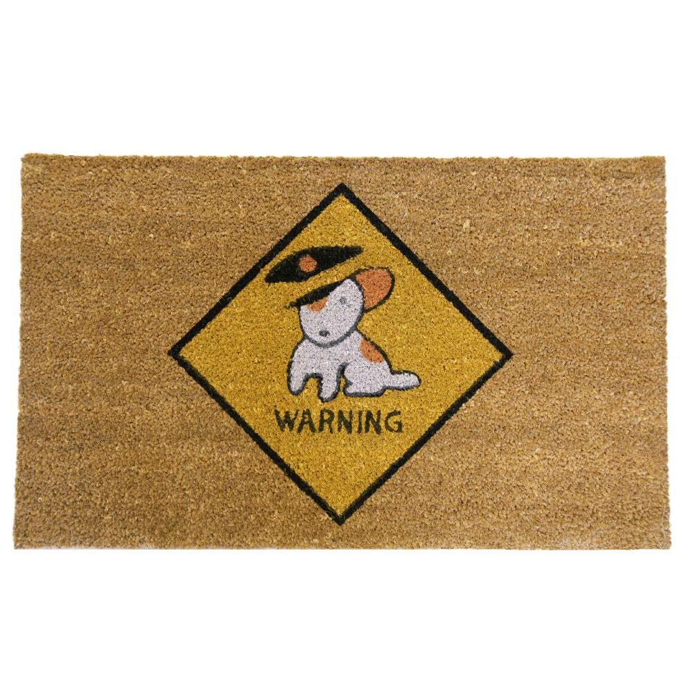 Rubber Cal Beware Of Dog 30 In X 18 In Door Mat 10 106 042 The Home Depot