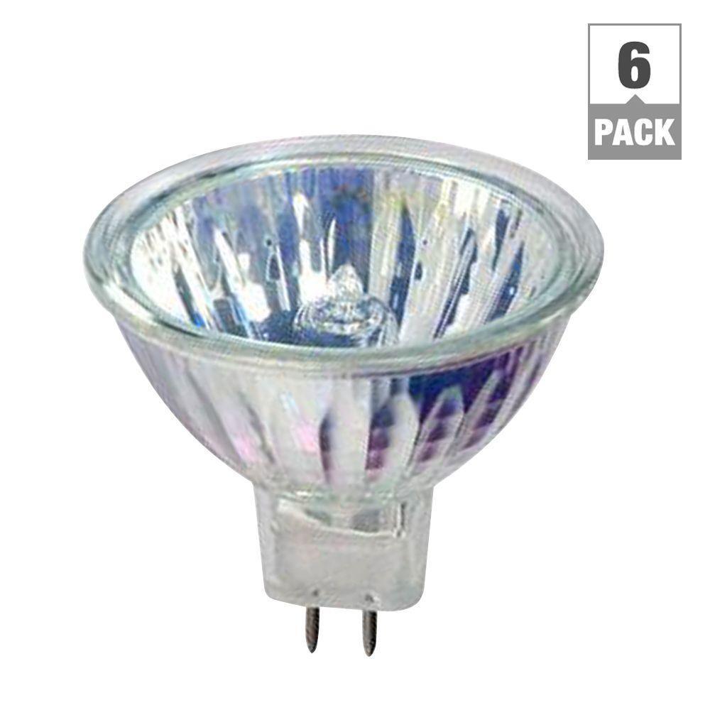 Philips 50-Watt MR16 Halogen Light Bulb (6-Pack)-406009 - The Home Depot