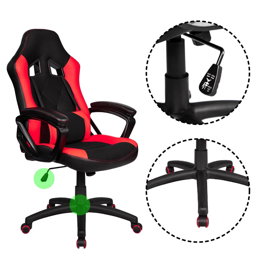 Boyel Living Red Racing Gaming Office Chair Lift Swivel Computer