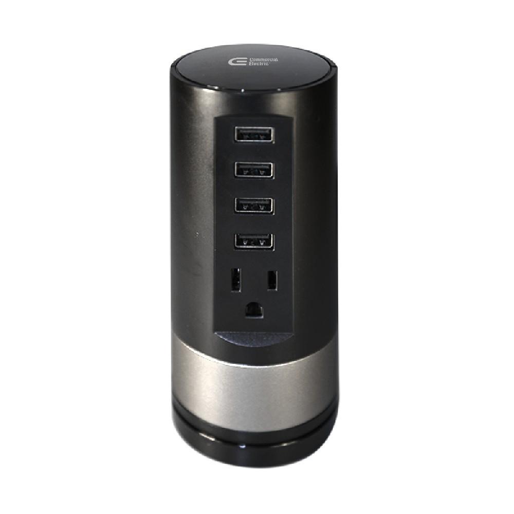 Commercial Electric 1 Ac Outlet 4 Usb 9 6 Amp Plug In Charger With Commercial Electric 1 Ac Outlet 4 Usb 9 6 Amp Plug In Charger With