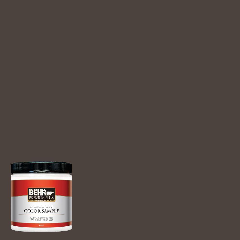 BEHR Premium Plus 8 oz. ECC412 Willow Wood Interior/Exterior Paint