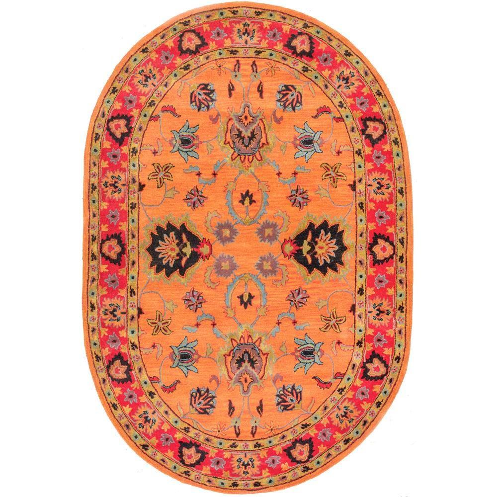 nuLOOM Montesque Orange 8 ft. x 10 ft. Oval Area RugSPRE21A8010O The Home Depot