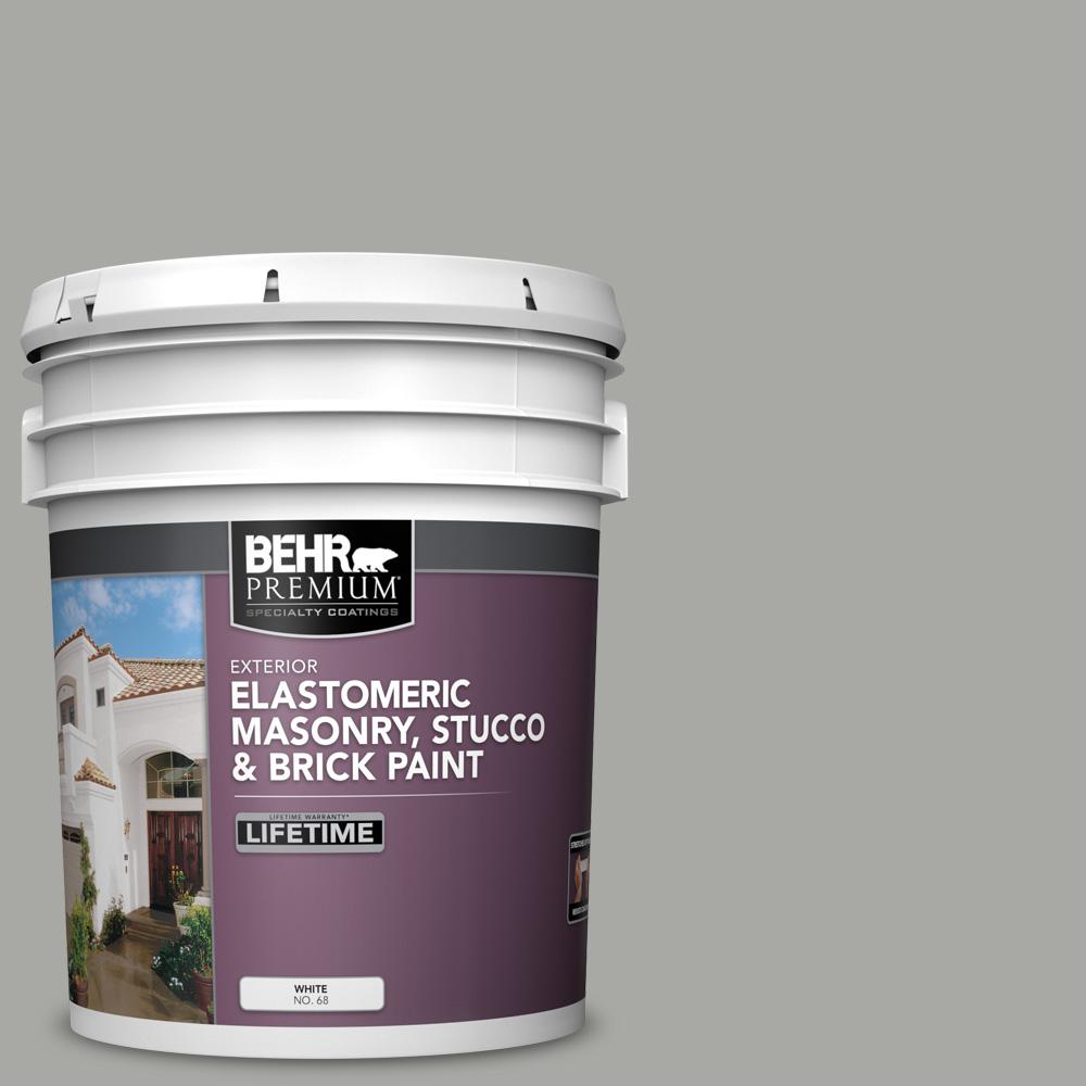 BEHR PREMIUM 5 gal. PFC68 Silver Gray Elastomeric