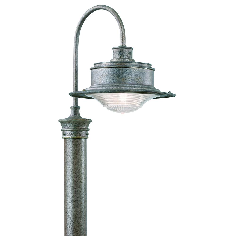 Dark Sky Post Lighting Outdoor The Home Depot South Street Outdoor Old Galvanized Post Light