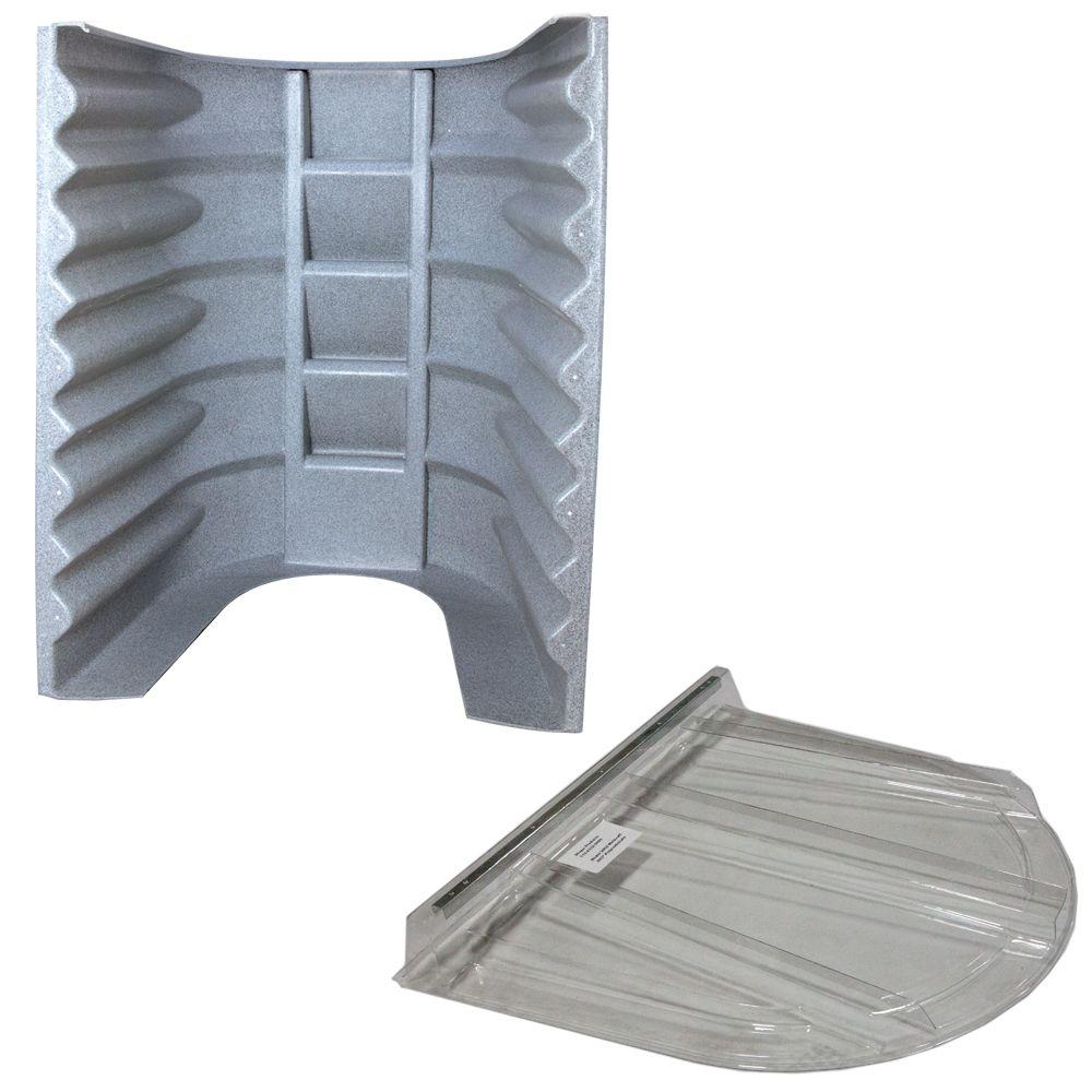 Wellcraft 2062 090 Gray Granite Egress Well with Polycarbonate Flat